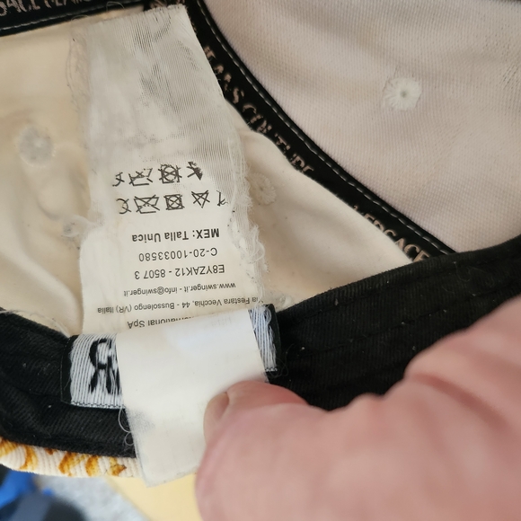 Versace White and Gold Baroque Hat - Picture 13 of 13